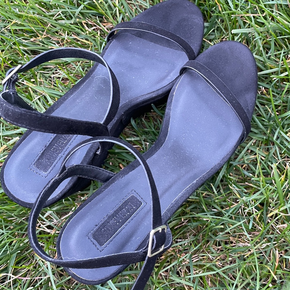 Forever 21 Black Suede Wedge